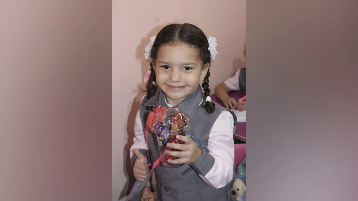 هند رجب کودک پنج ساله فلسطینی که به شهادت رسید.